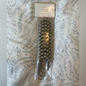 Pottery Barn chrome shower curtain rings